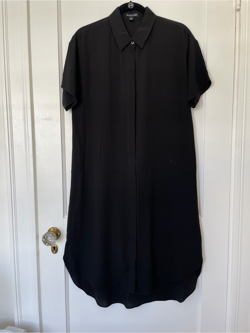 Eileen Fisher Midi 100% Silk Shirt Dress XS